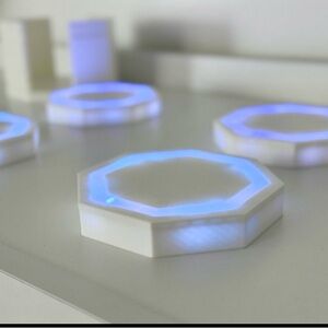 Smart LED Coaster - White and Blue